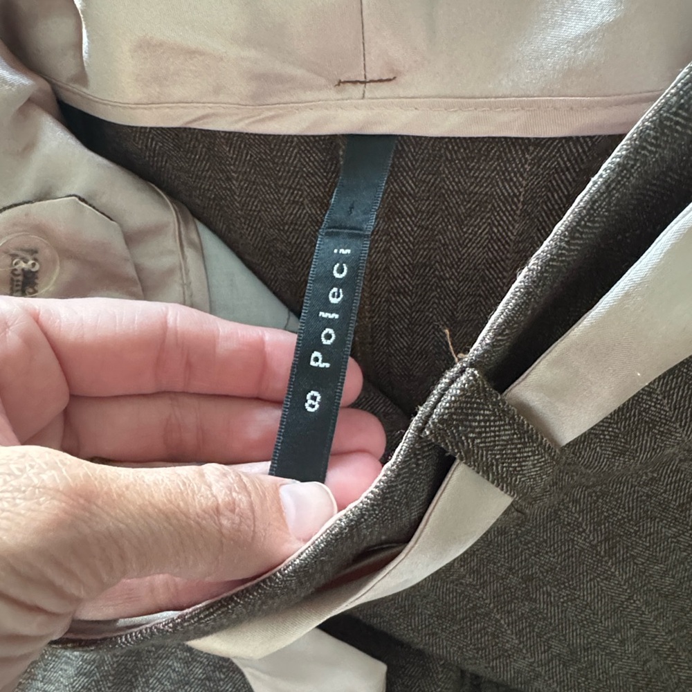 Poleci Brown Pants with Pink Accent - Picture 3 of 4